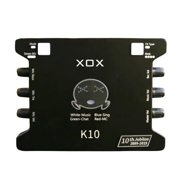 XOX K10 K-10 K 10 USB SOUNDCARD SPESIAL KARAOKE AND BROADCASTING BLACK BMJ