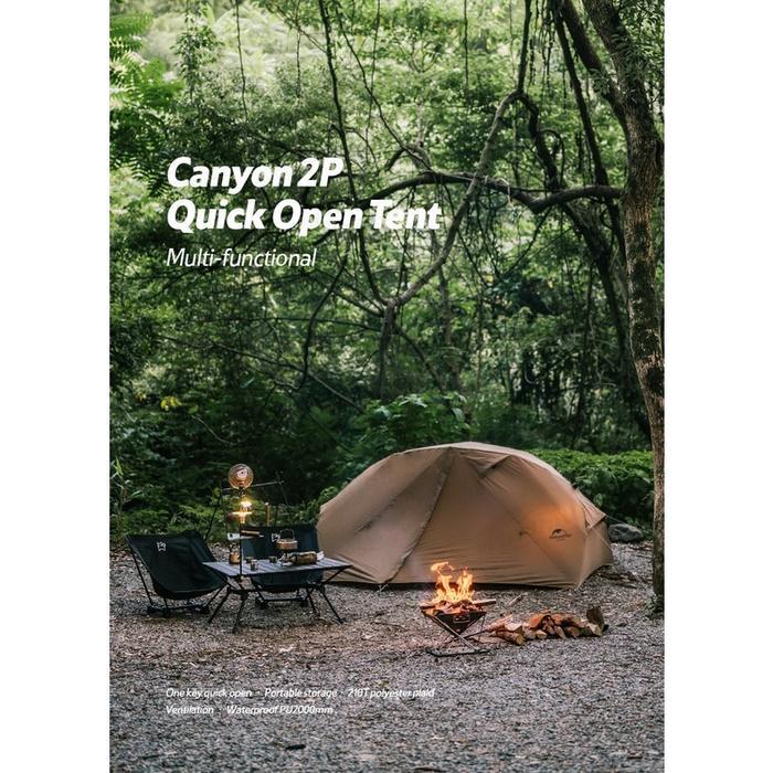 Tenda Canyon 2P / 2 Orang Otomatis Camping Naturehike Nh22Zp005