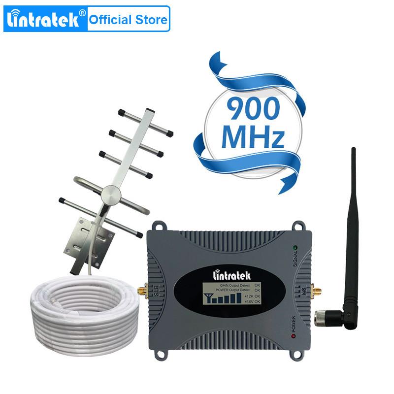 Lintratek GSM Signal Repeater 900MHz GSM Cellular Signal Amplifier UMTS 900MHz 2G 3G Mobile Phone Ya