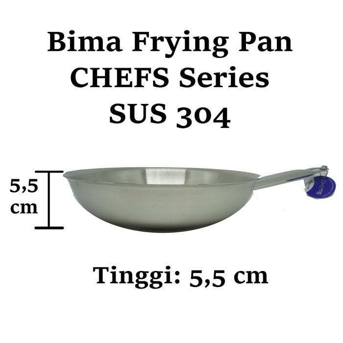 Bima Frying Pan 24 Cm Chefs / Fry Pan Stainless 304