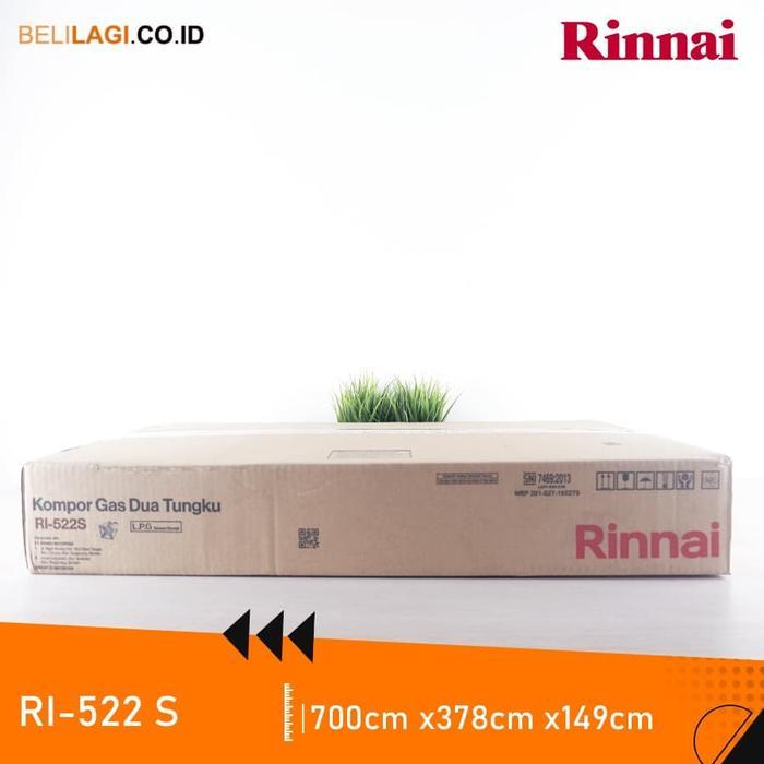 Rinnai Kompor Gas 2 Tungku Ceflon Ri 522S