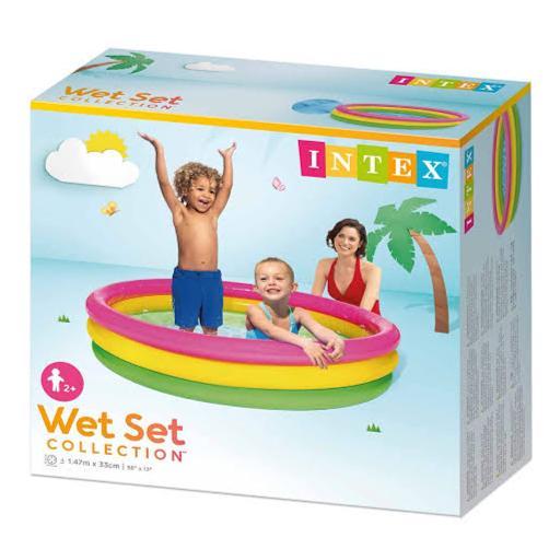 SALE Kolam Renang INTEX 57422NP - 1.47m x 33 cm - Kolam Pelangi 3 Ring