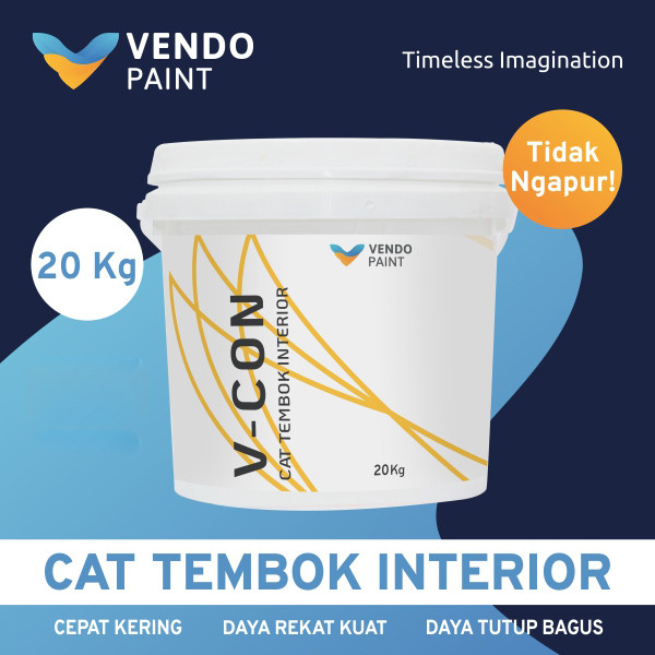 Vendopaint Cat Tembok Interior V-Con 5 kg & 20 kg - setara Aries Gold