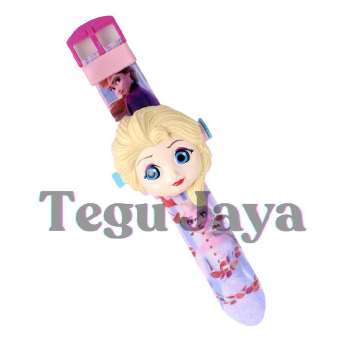 Jam Tangan Anak Perempuan Frozen Proyektor Tg121 Grosir Murah Original