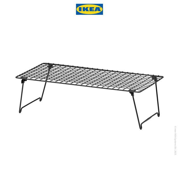 Ikea Grejig Rak Sepatu Hitam Dapat Dilipat 58X27 Cm