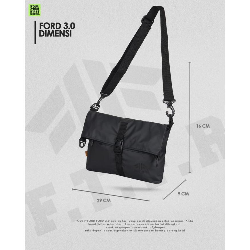 zzaj- Fourtyfour Ford 3.0 - Tas Selempang Pria Casual 2 In 1 Sling Bag Dan Juga Tote Bag