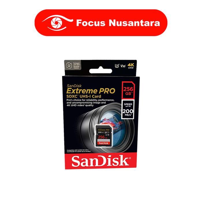 SANDISK Extreme Pro SDXC UHS-I V30 256GB 200mbps