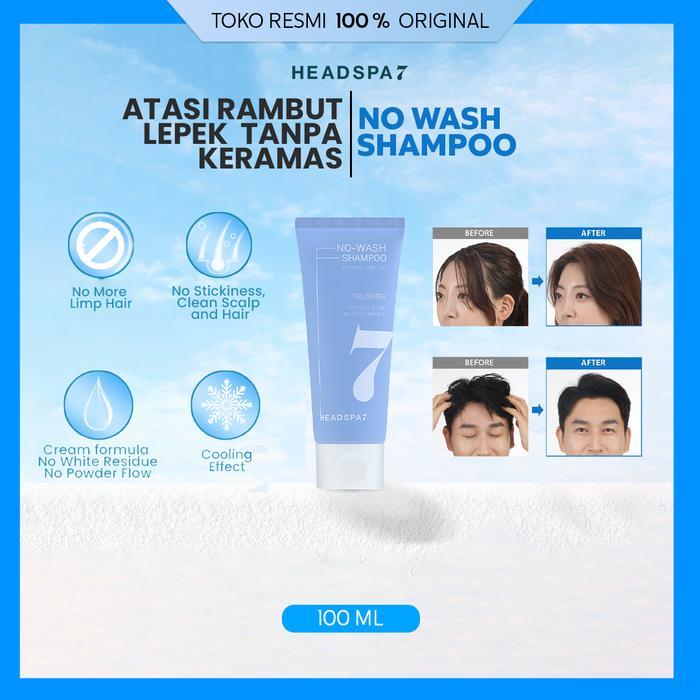 kfx2- Headspa7 - No Wash Shampoo Fresh Liquid Type 100Ml - Dry Shampoo - Sampo Tanpa Bilas -