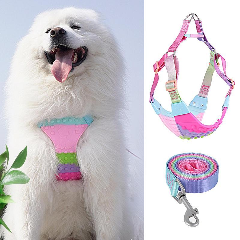 Dog Vest Harness Pug Outdoor Walking Leash Harness Cat Vest Harness Dog Mountain Climb Leashes Ropes