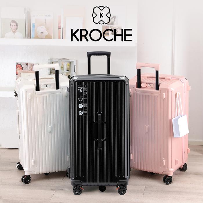 BEST SELLER Kroche - Koper Cabin Bagasi 20/32 Inch Koper Fiber Anti Pecah Bahan Polycarbonate With