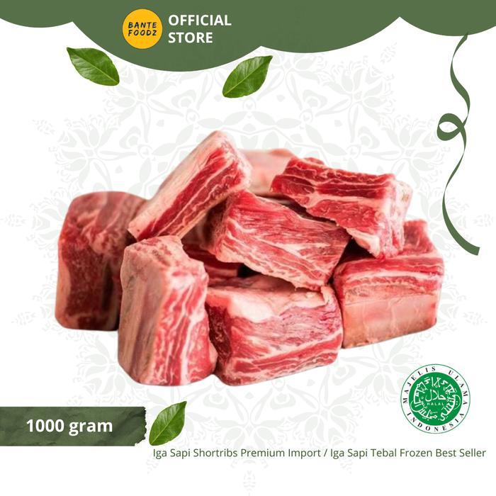 kfud- Iga Sapi Shortribs Premium Import / Iga Sapi Tebal Kualitas Restoran