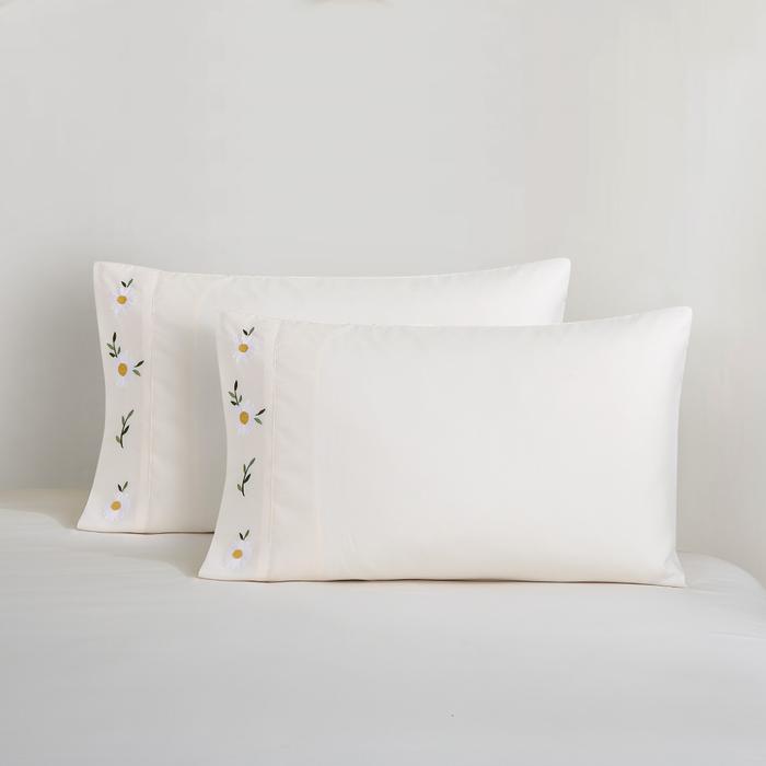 Informa Set Seprai Microfiber Embroidery King Queen Single 180x200 160x200 120x200 Sprei Seprei