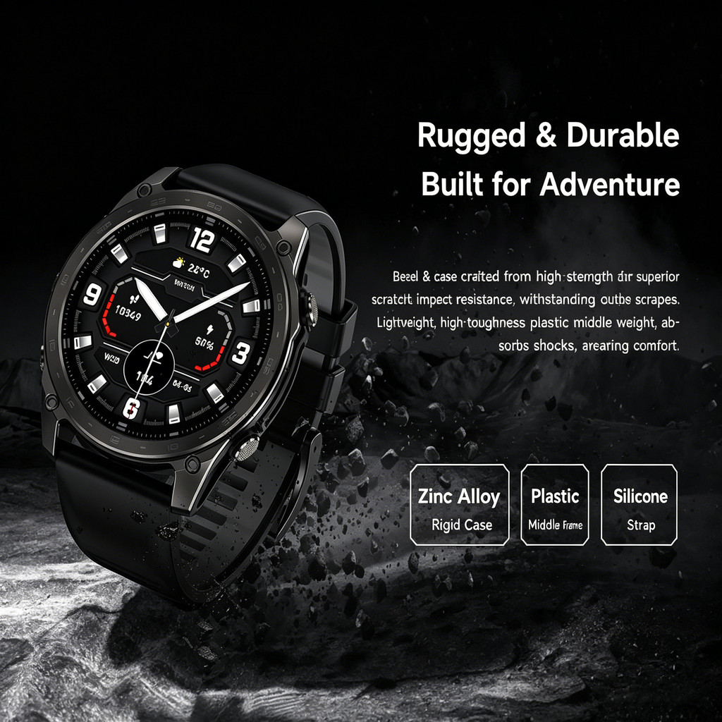 2026 T8pro Sport Smart Watch 1.43inch Health Monitoring Men Watch for Outdoor 5.4Bluetooth Call