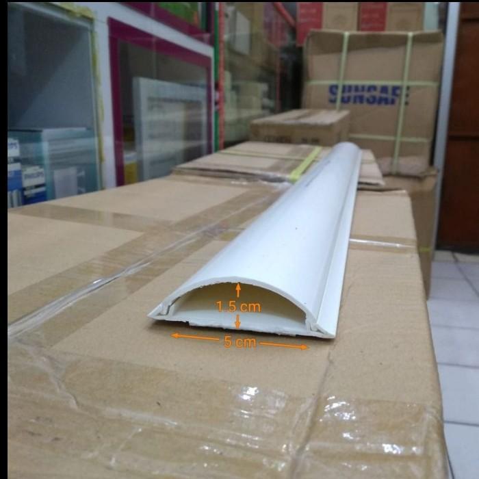 Penutup Kabel Lantai Ducting Lantai Oval Niso Panjang 1M