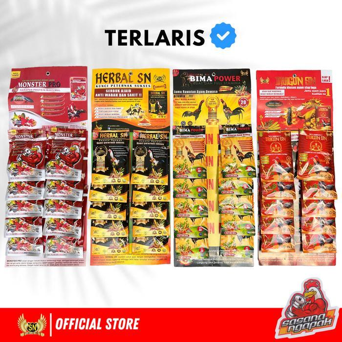 Sasana Ngapak Jamu Untuk Ayam Laga Monster Pro Herbal Sn Bima Power Dragon Sn