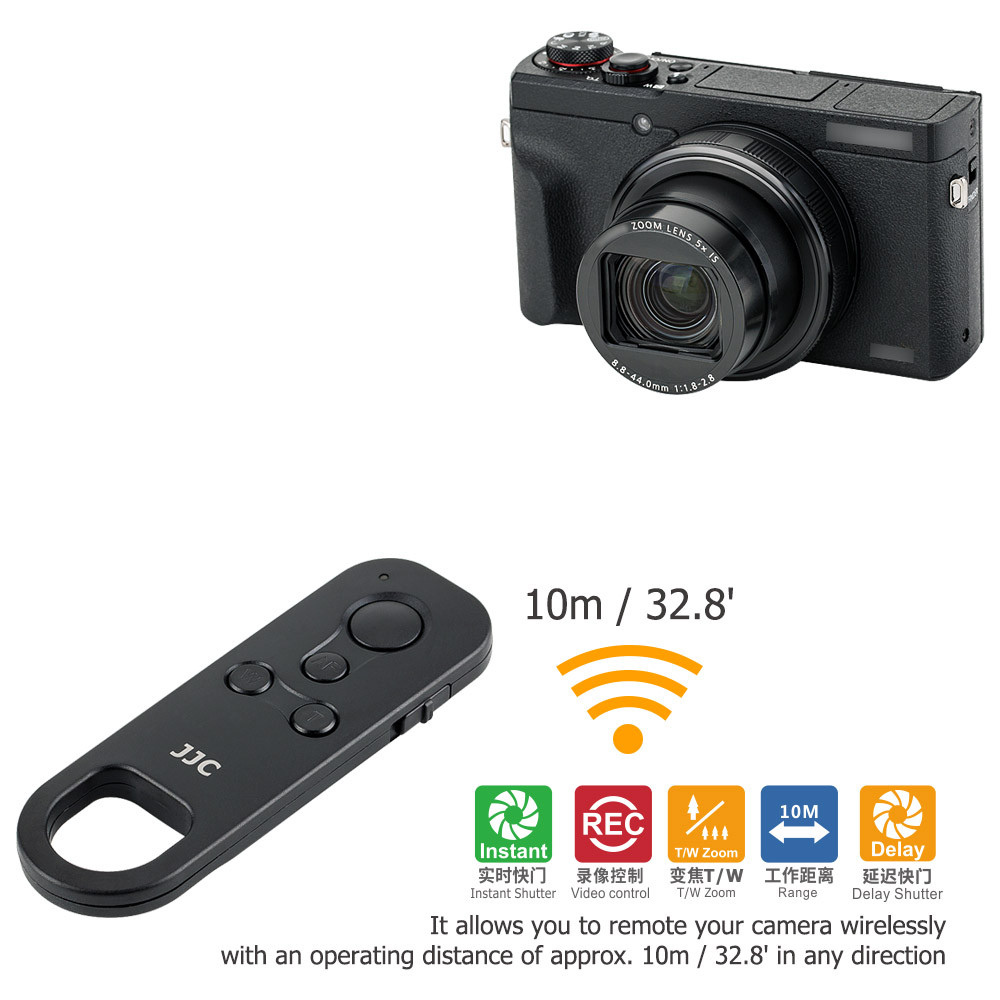 JJC BR-E1 Camera Bluetooth Wireless Remote Control Shutter for Canon PowerShot V1 V10 EOS R5 Mark II