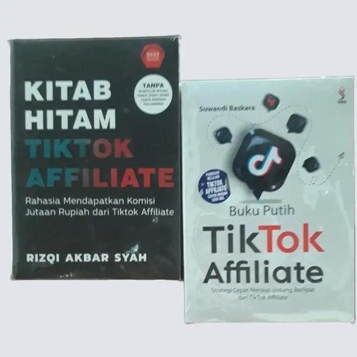 paket 2 buku kitab hitam tiktok dan buku putih tiktok affiliate