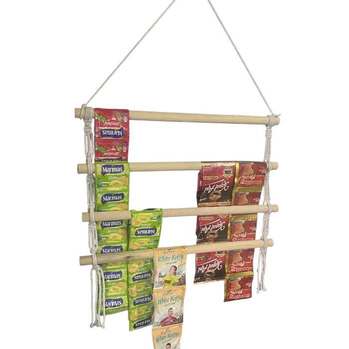 NEW hanger 50cm rak gantungan snack , rak gantungan kopi gantungan jajanan rak warung buat di
