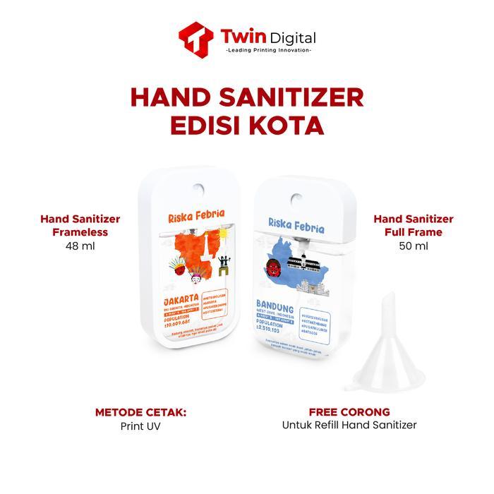 Hand Sanitizer Custom Edisi Kota Pocket Spray- Hand Sanitizer Kota