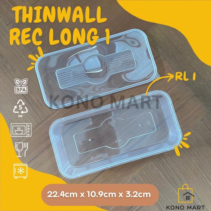 [10 pcs] Thinwall Rectangle Long 750 RL / Thinwall sekat 2 / Thinwall sekat 3 / Thinwall sate /