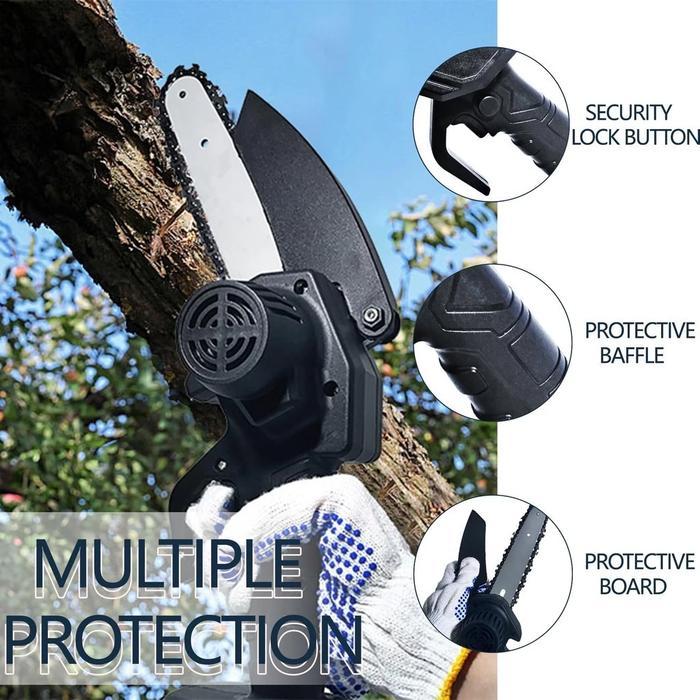 NEW NEW Chainsaw mini 6 Inch Chainsaw Chain Saw Cordless 1 baterai /2 baterai Chainsaw Cordless