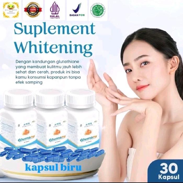GLUMONY WHITENING KAPSUL Pemutih wajah Pemutih badan