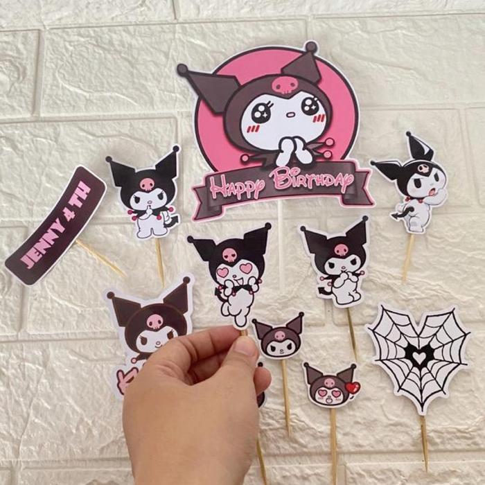 Terbaru Topper Ulang Tahun Kuromi / Topper Cake Kuromi
