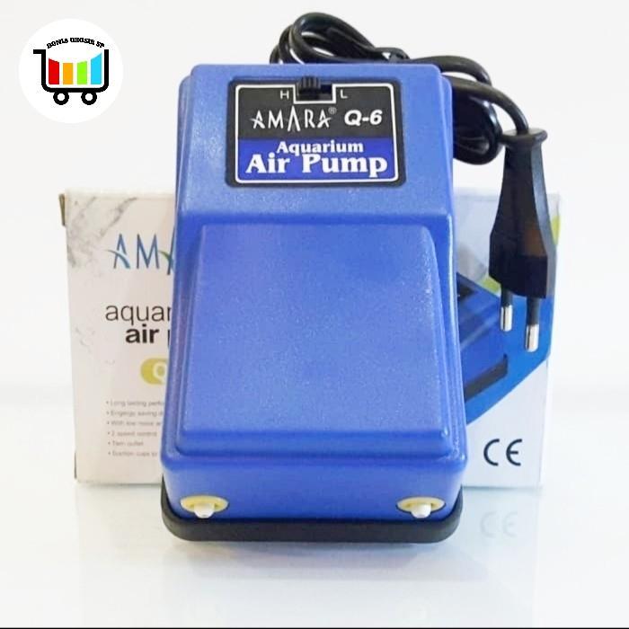 Ready Stok AERATOR AMARA 2 LUBANG OUTPUT ORIGINAL AQUARIUM KOLAM IKAN