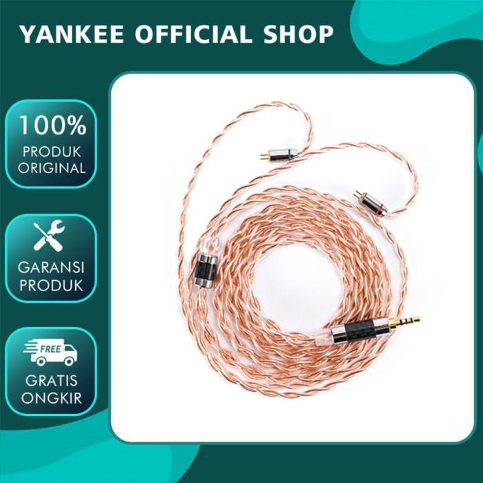 Xinhs Single Crystal Copper With Mic / No Mic Earphone Iem Upgrade Cable Kabel Iem Ivipq - Neo