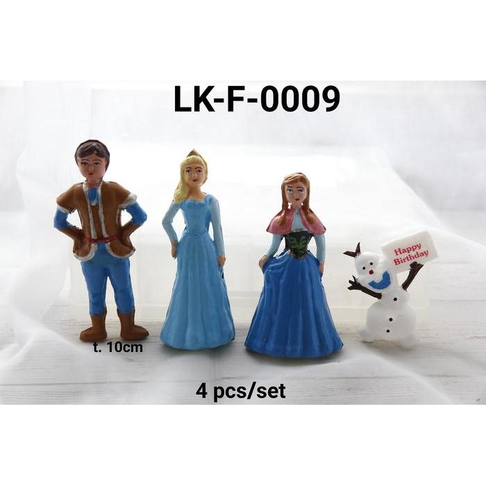 LK-F-0009 Topper cake hiasan kue tart lokal frozen elsa anna olaf