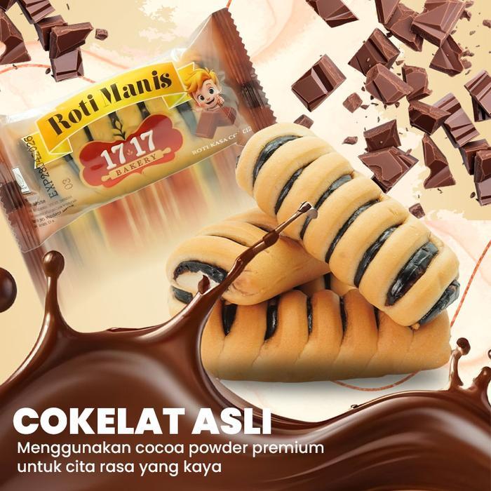 BERKUALITAS COD (HALAL)1717 Bakery Roti Halal cokelat margarin keju Food Selai Kedai Cemilan
