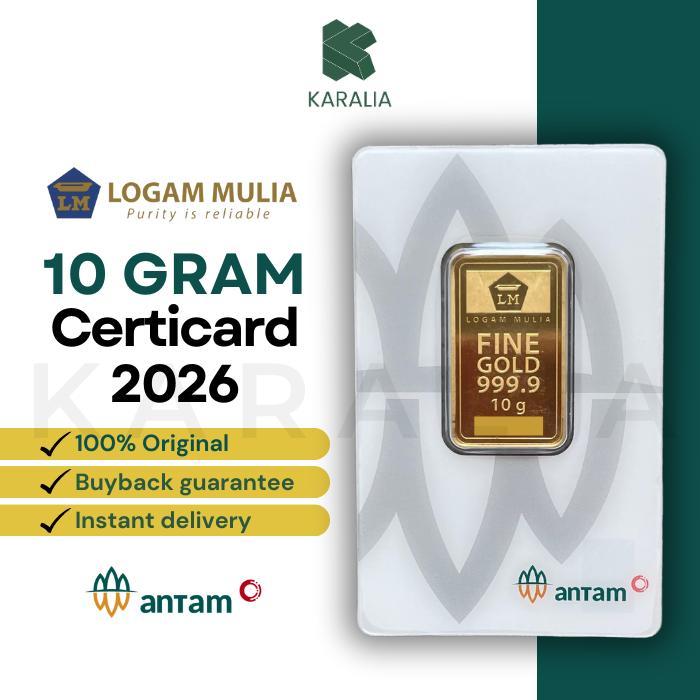 EMAS ANTAM 10 GRAM LM LOGAM MULIA ANTAM 10 GRAM SERTIFIKAT TERBARU