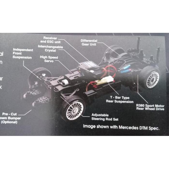 Carisma97068 M14 RC Audi A4 DTM Team Abt (RedBull)