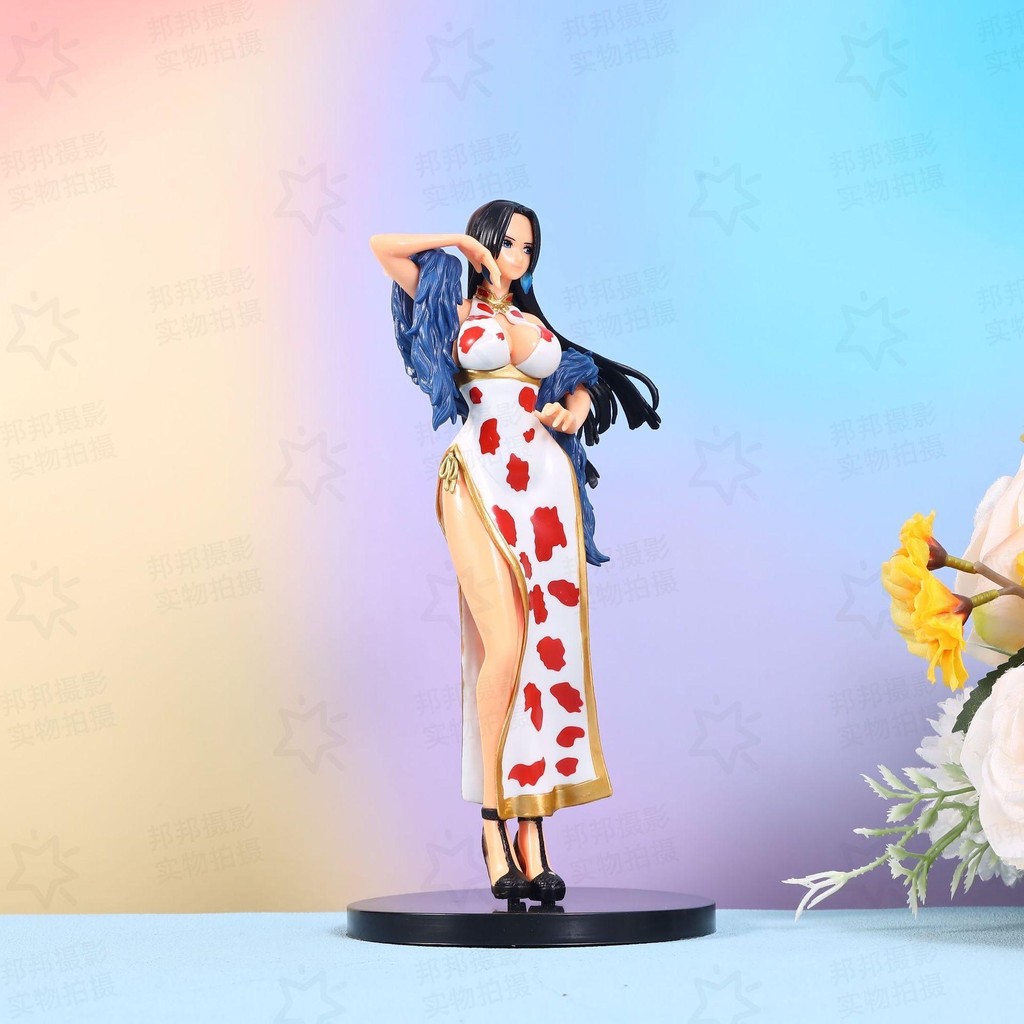 25cm/9.84in One Piece Anime BoaHancock Figure Model Gk Statue Collectible Display for Desktop