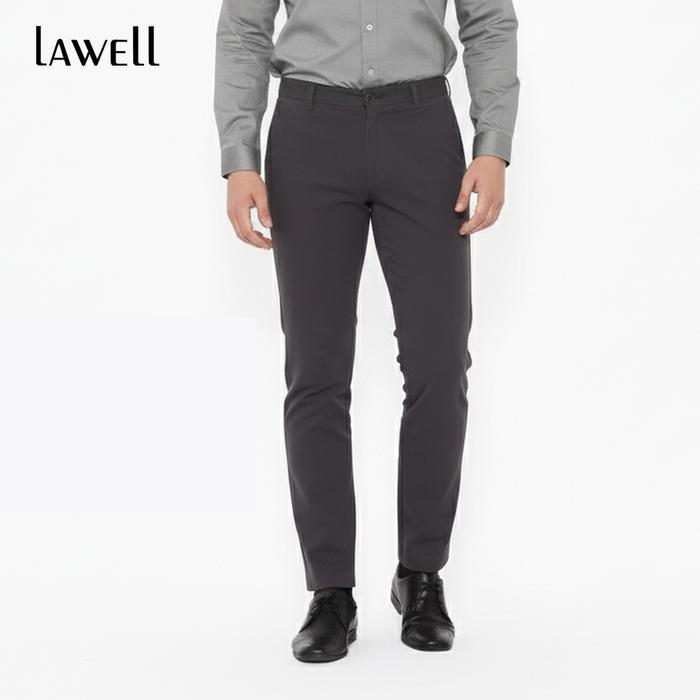 ORIGINAL Lawell Celana Chino Panjang Pria Slim Fit - Bawahan Polos Kualitas Premium Nyaman untuk