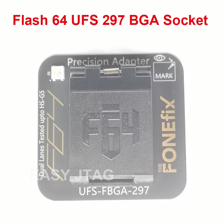 100% original F64 Flash 64 Ultra lite Box UFS BGA 297 Socket Adapter
