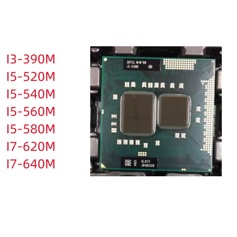 I3-390M I5-520M I5-540M I5-560M I5-580M I7-620M I7-640M CPU Processor PGA is brand new