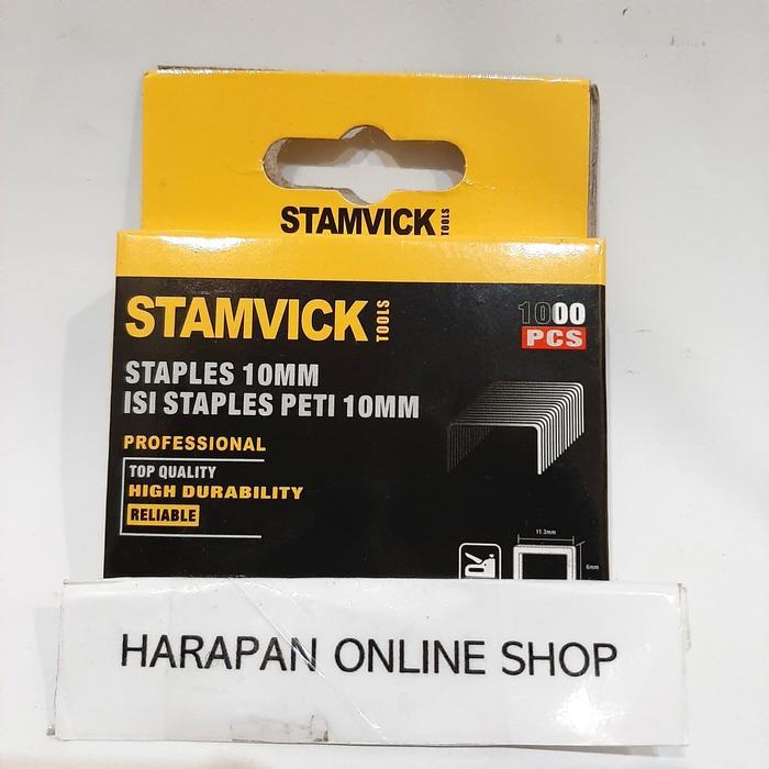 ISI STAPLES TEMBAK / STAPLE GUN MERK STAMVICK 10 MM / Steples