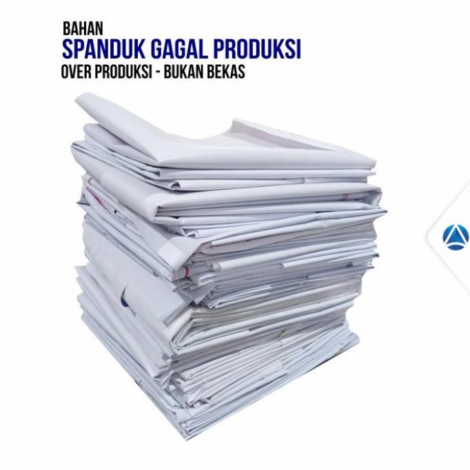 Diskon Banner Spanduk Flexy 5X5 M. Polos, Bekas, Sisa Produksi, Gagal Cetak A Original