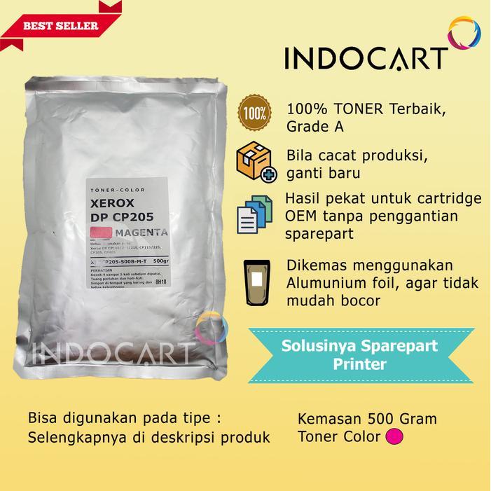 Serbuk Toner Warna Jepang-Xerox Docuprint Cp115 Cp116 Cp225 Cm115 Cm225-500Gr