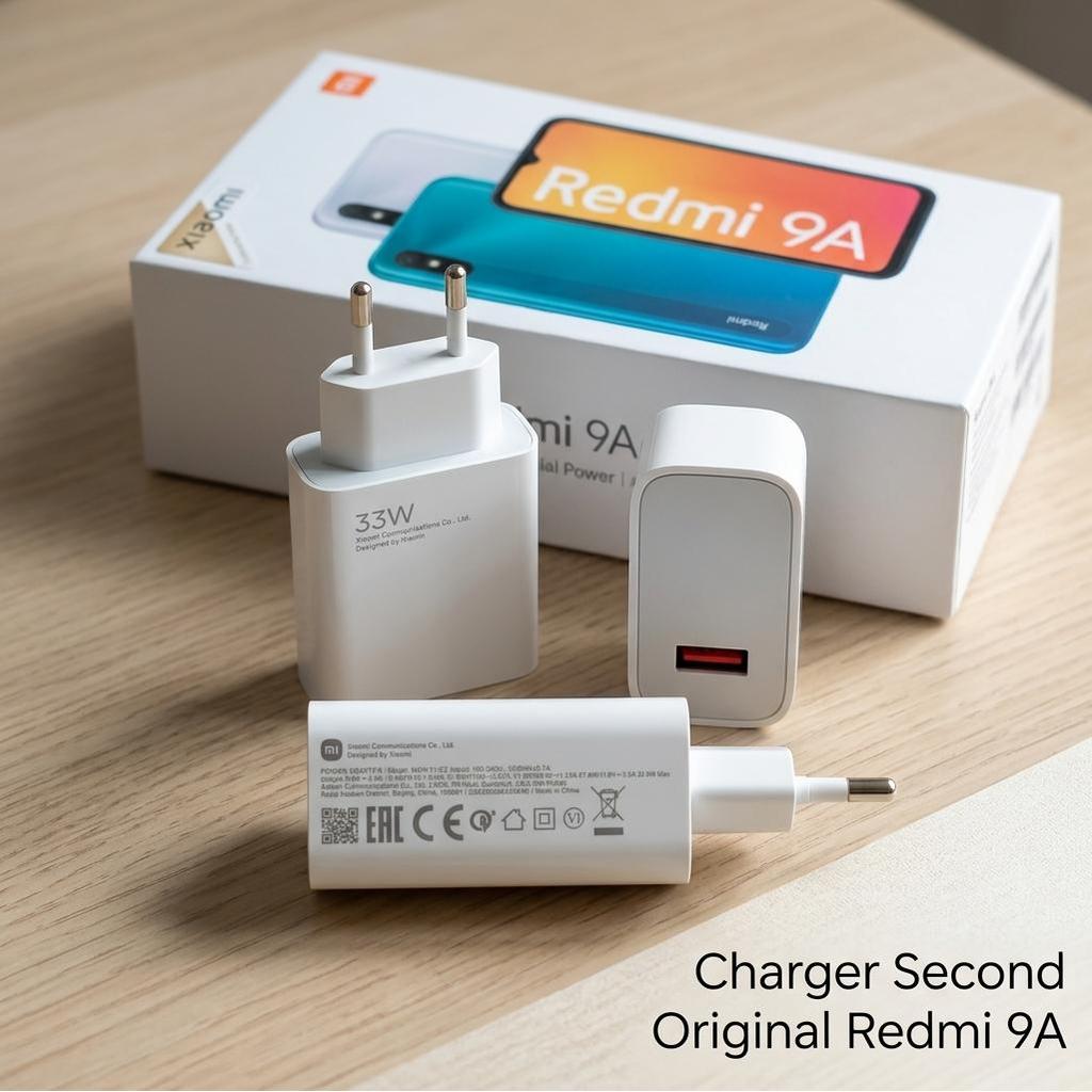 Charger Copotan Xiaomi MDY-11-EZ Original Bekas 33W 3A USB Oren Fast Charge Redmi 9A Adaptor HP Test
