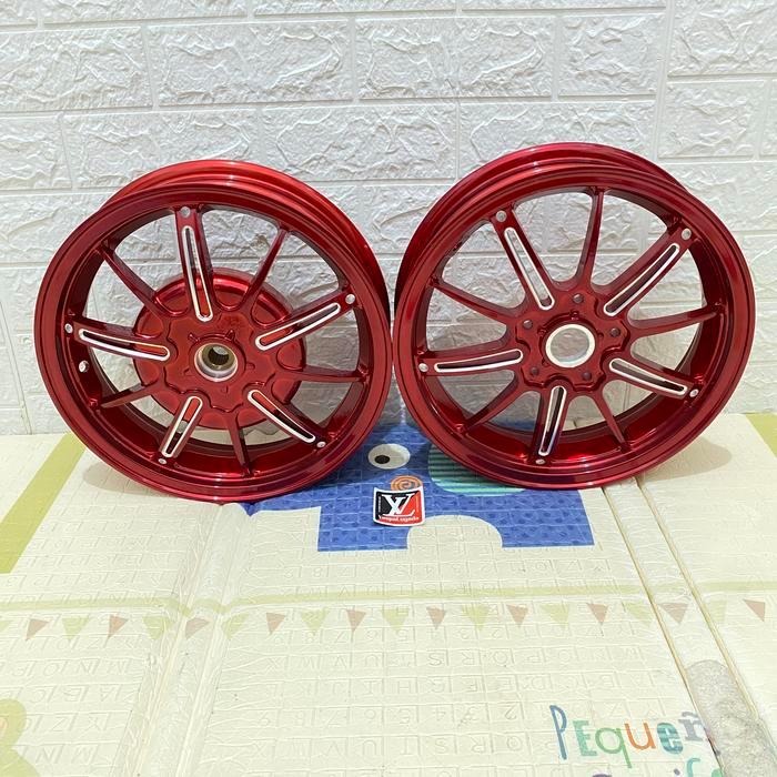 Velg vespa sprint primavera model MK Drag - Red Candy