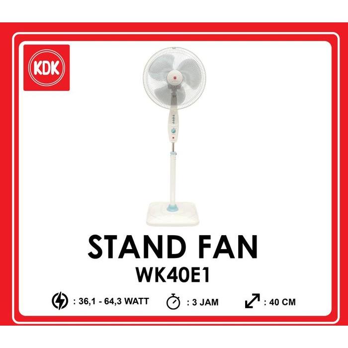 KDK WK40E KIPAS ANGIN STANDING FAN 16 INCH WK-40 E