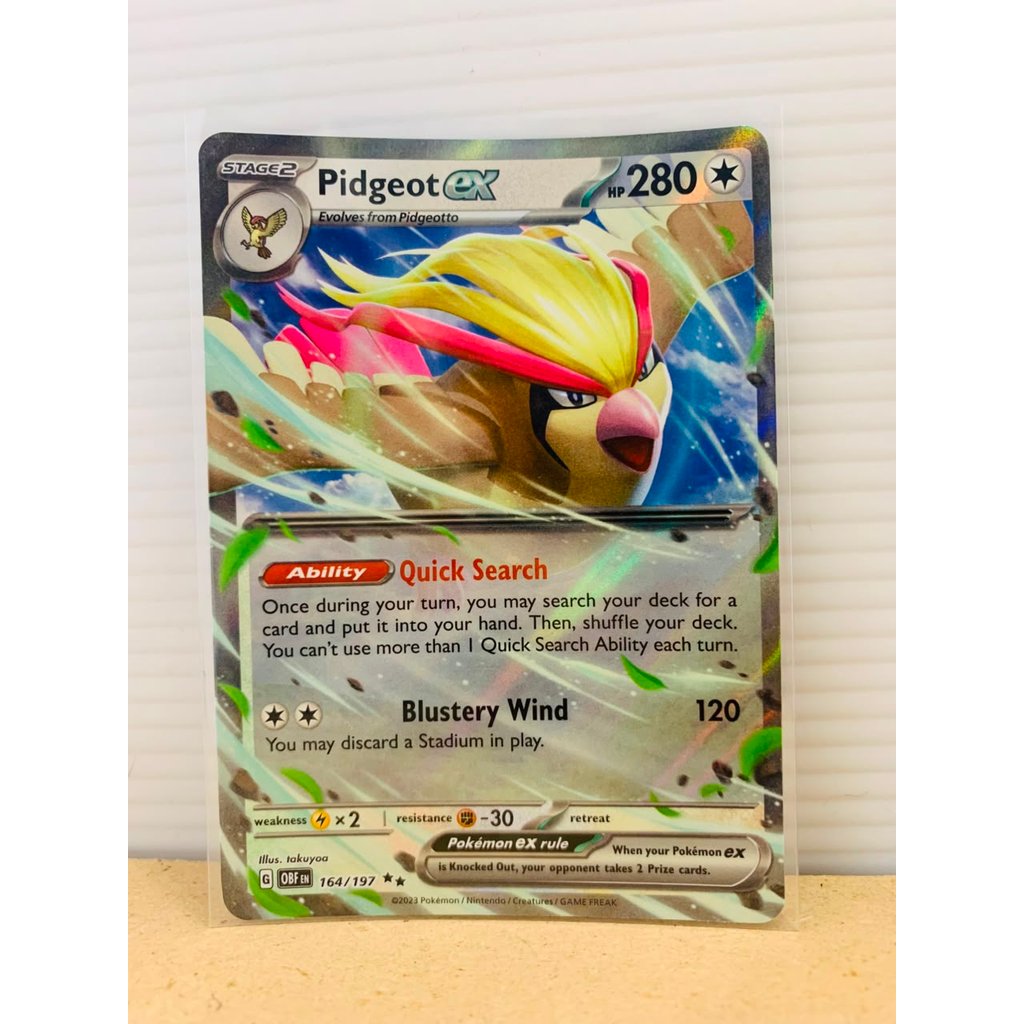 Pidgeot ex #164 Pokemon Obsidian Flames