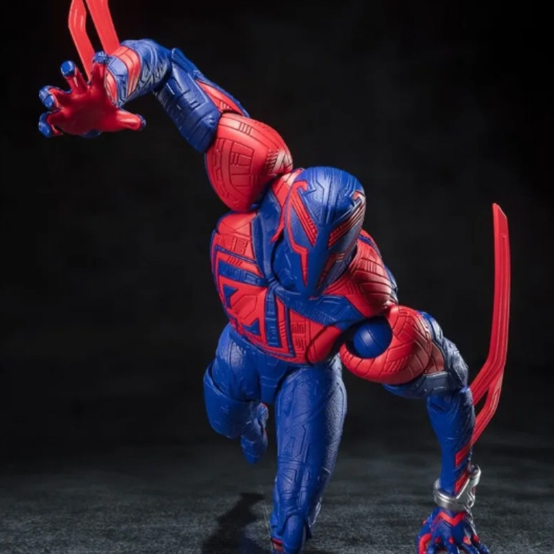 Spiderman 2099 Ct Action Figure Across The Universe SHF Miguel O'Hara Spiderman Miles Morales Gwen