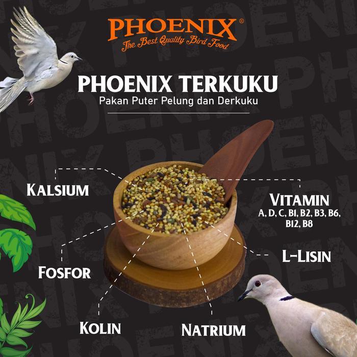 PHOENIX TERKUKU PAKAN TERKUKU UNTUK DERKUKU PUTER PELUNG PHOENIX MILLET PUTIH MERAH
