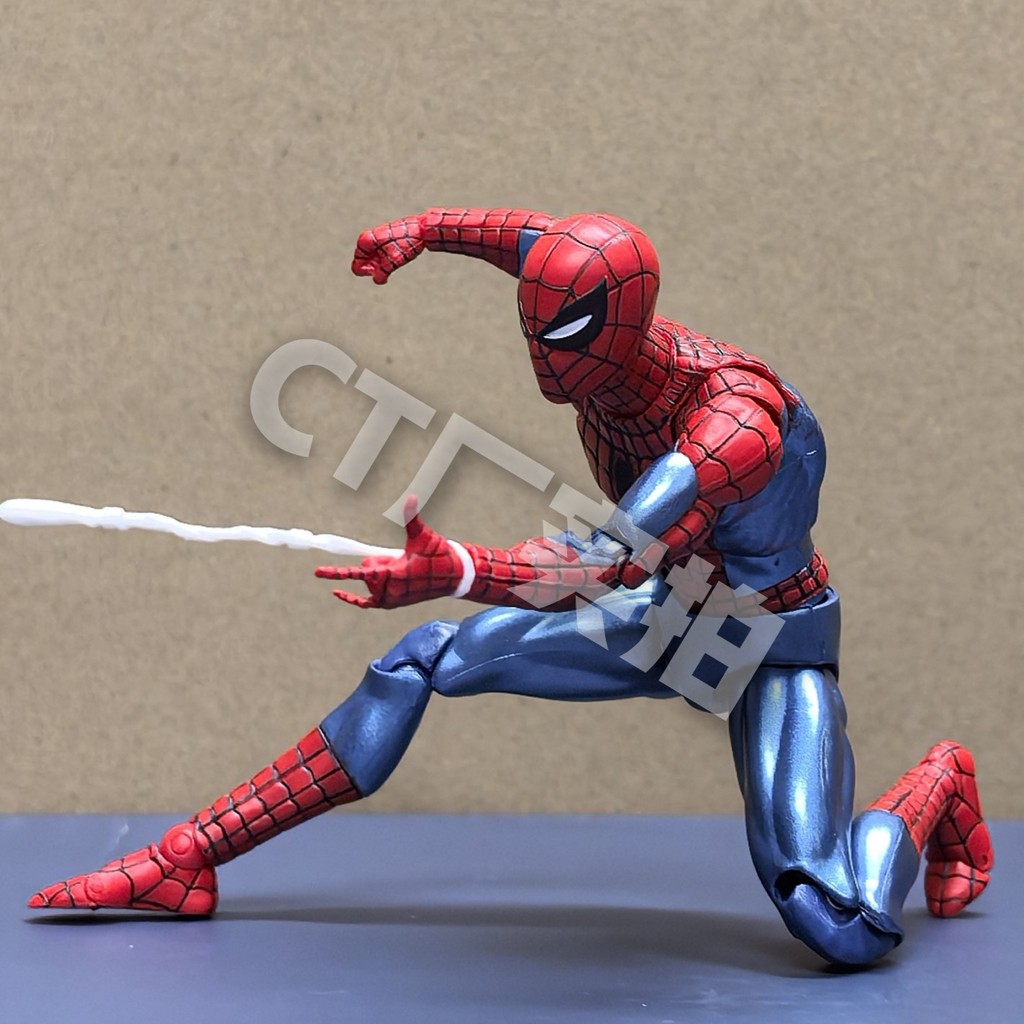 New CT Toys Spiderman Figure Mafex 075 The Anazing SpiderMan Comic Ver Mafex 185 Action Figure