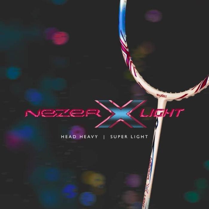 Raket Maxbolt Nezer X Light 9U Original Head Heavy Max Tension 30Lbs Free Senar Bg66 Ultimax