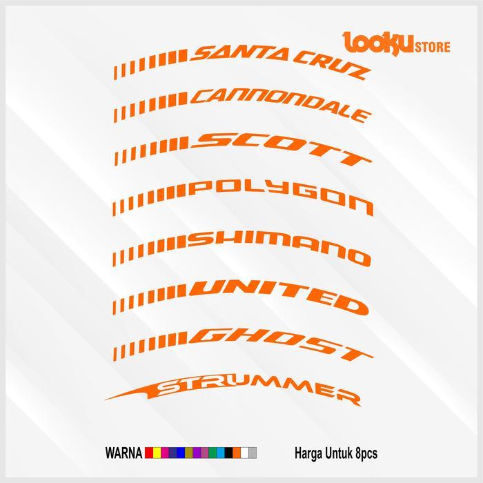Stiker Rim Sepeda Cutting Stiker Wheelset 26 In