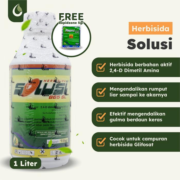 Solusi 1 Liter Herbisida Pengendali Rumput Daun Lebar